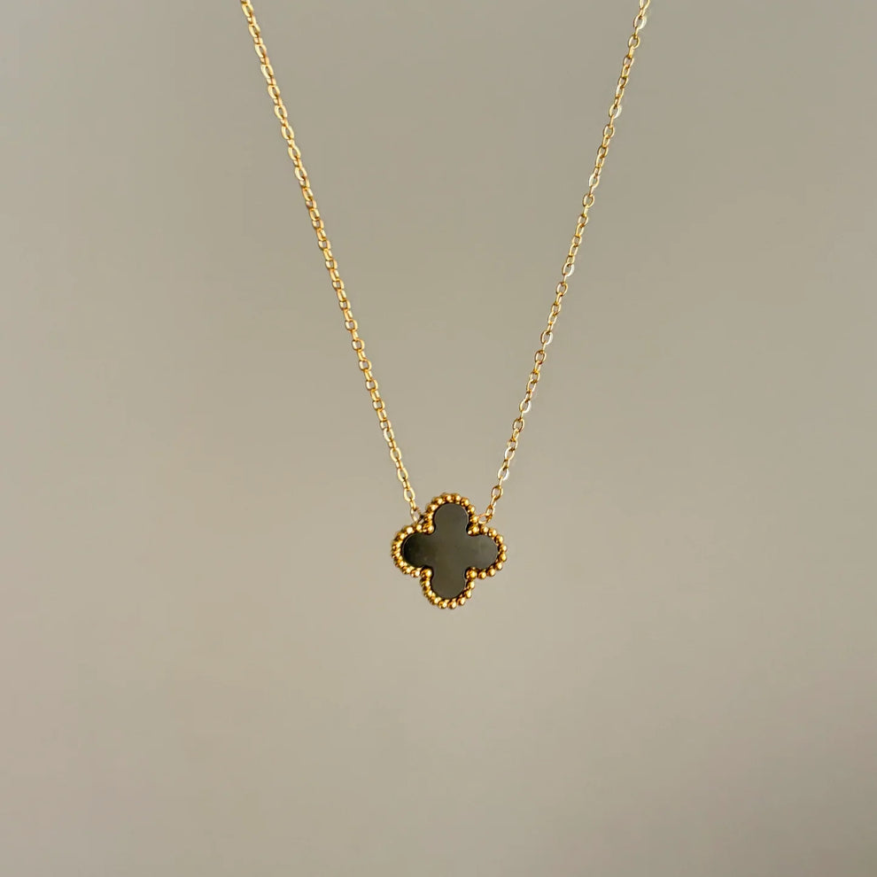 Two Sided Black And White Vancleef Necklace