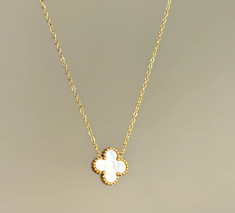 Two Sided Black And White Vancleef Necklace